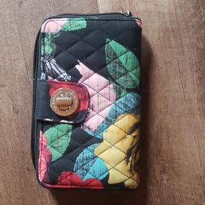 Vera Bradley three section ladies clutch